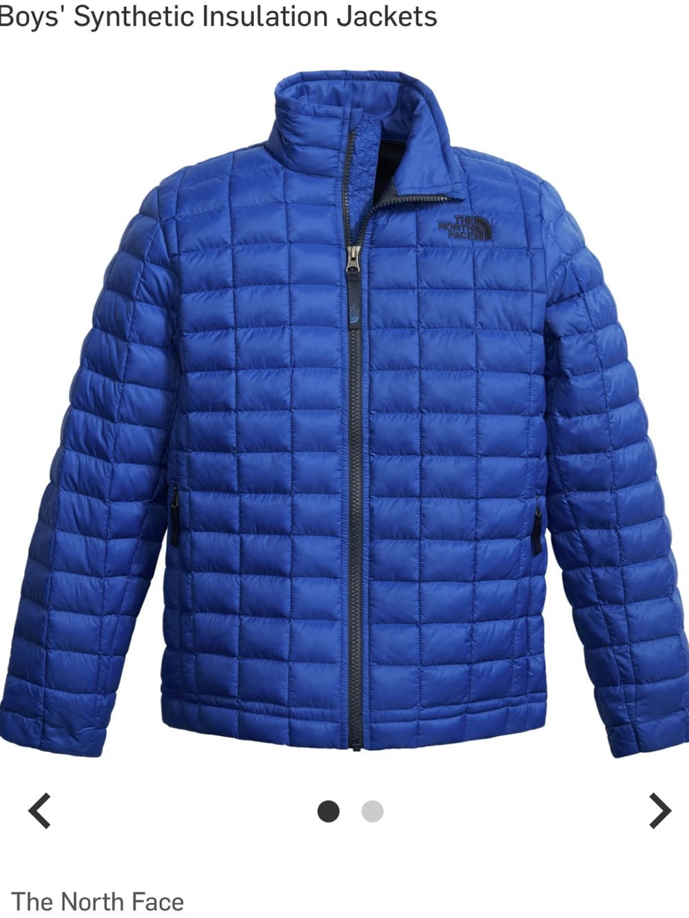 The North Face
ThermoBall Insulated Jacket  size 7-8 girls